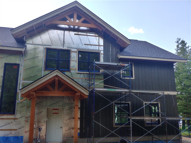 Timber entrance construction