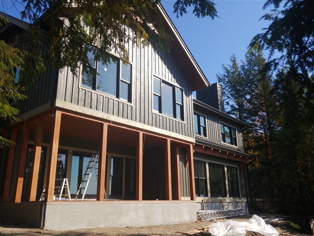 Exterior balcony and woodwork