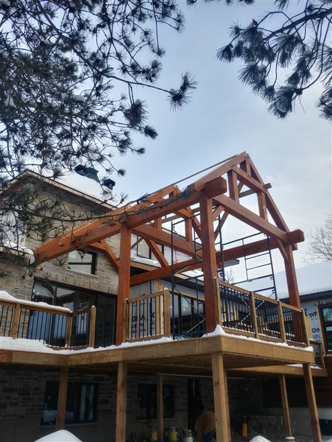 Timber framing detail