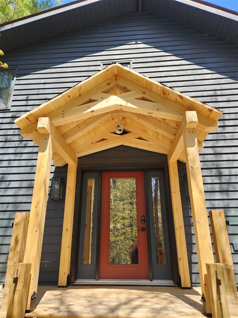 Front entrance woodwork