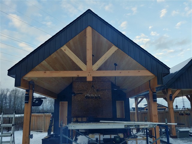 Covered outdoor living area
